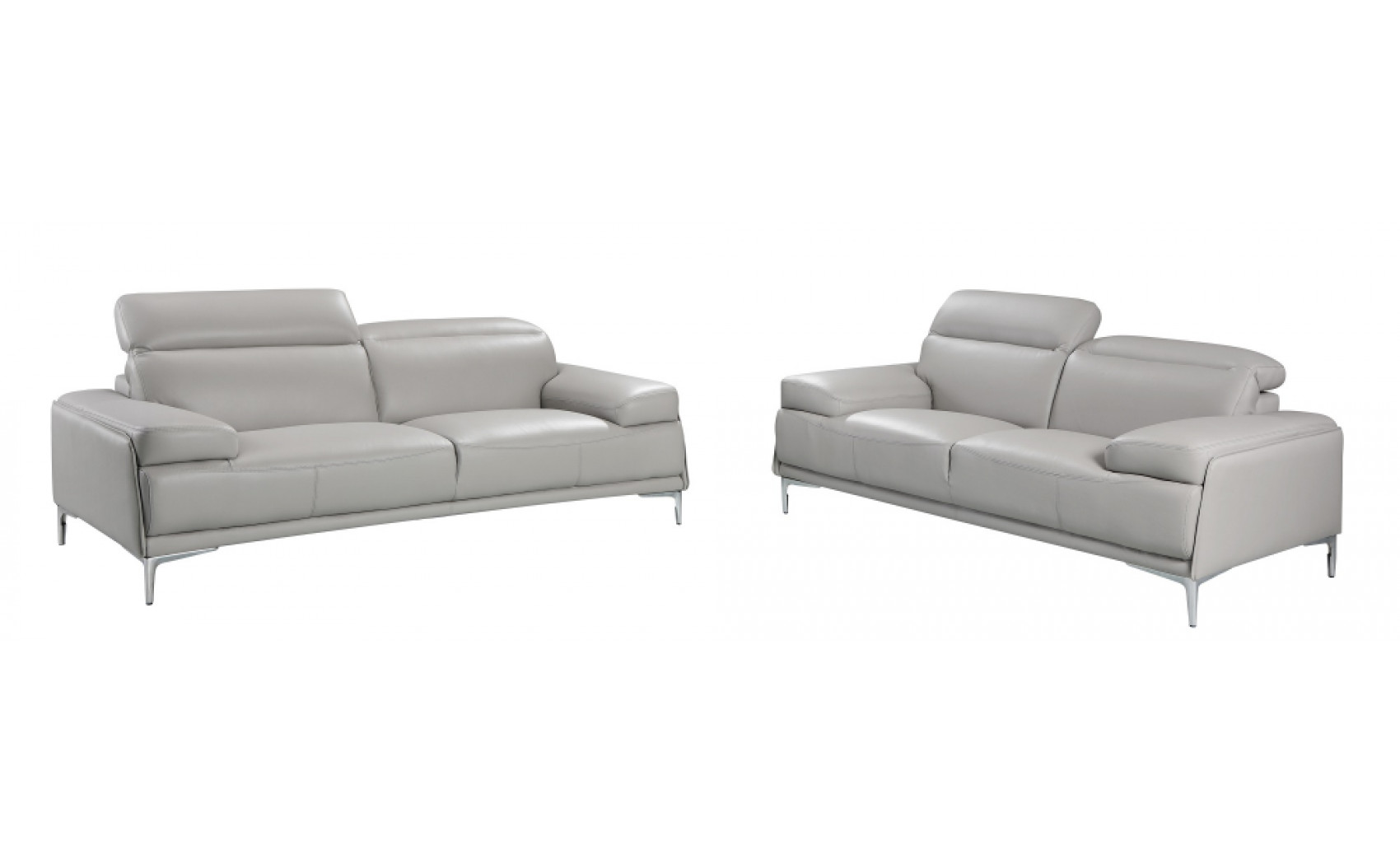 Nicolo Sofa Set Light Grey J&M Furniture