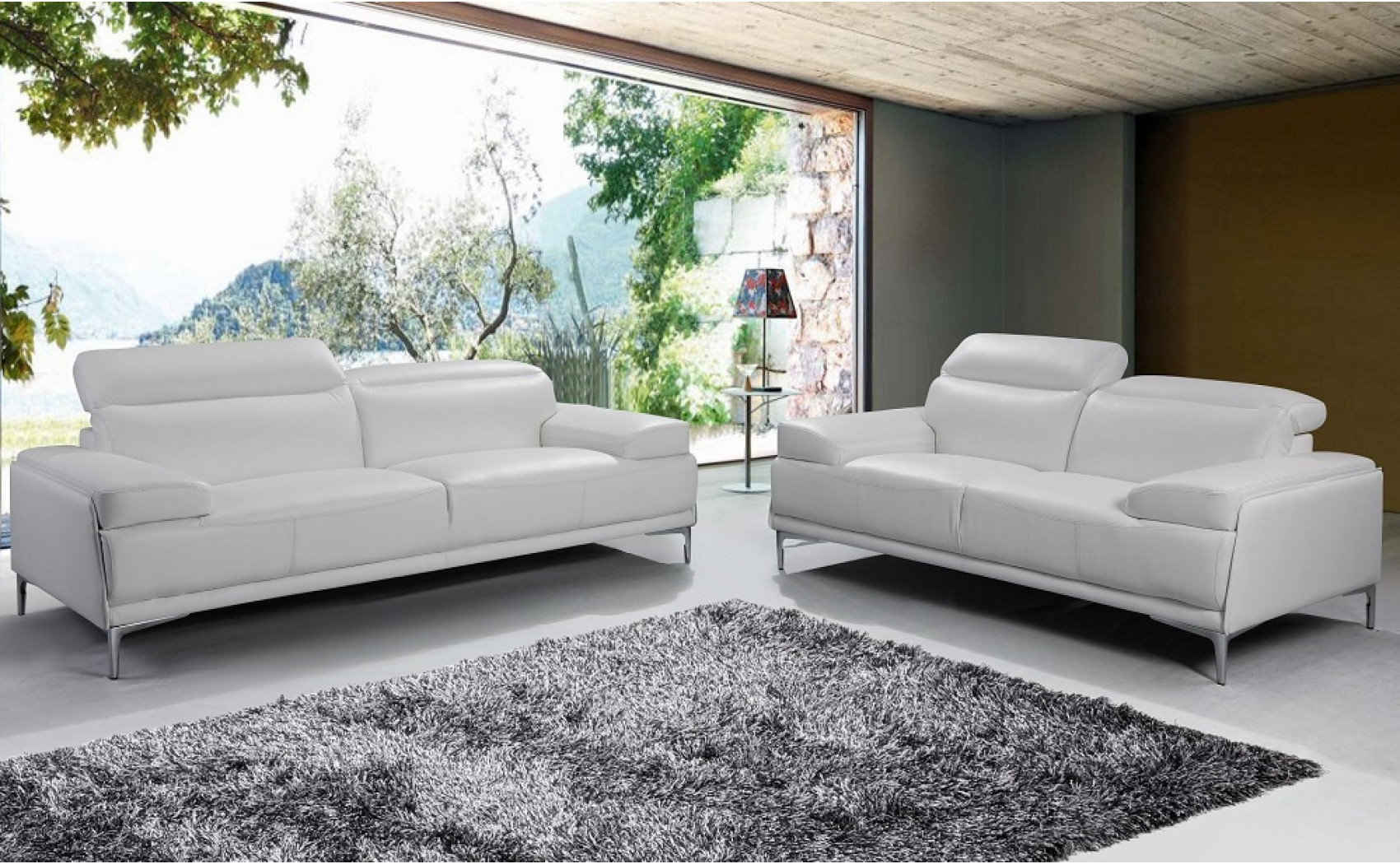 Nicolo Sofa Set White J&M Furniture