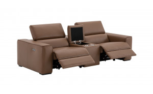 Picasso Loveseat with Console Caramel J&M Furniture