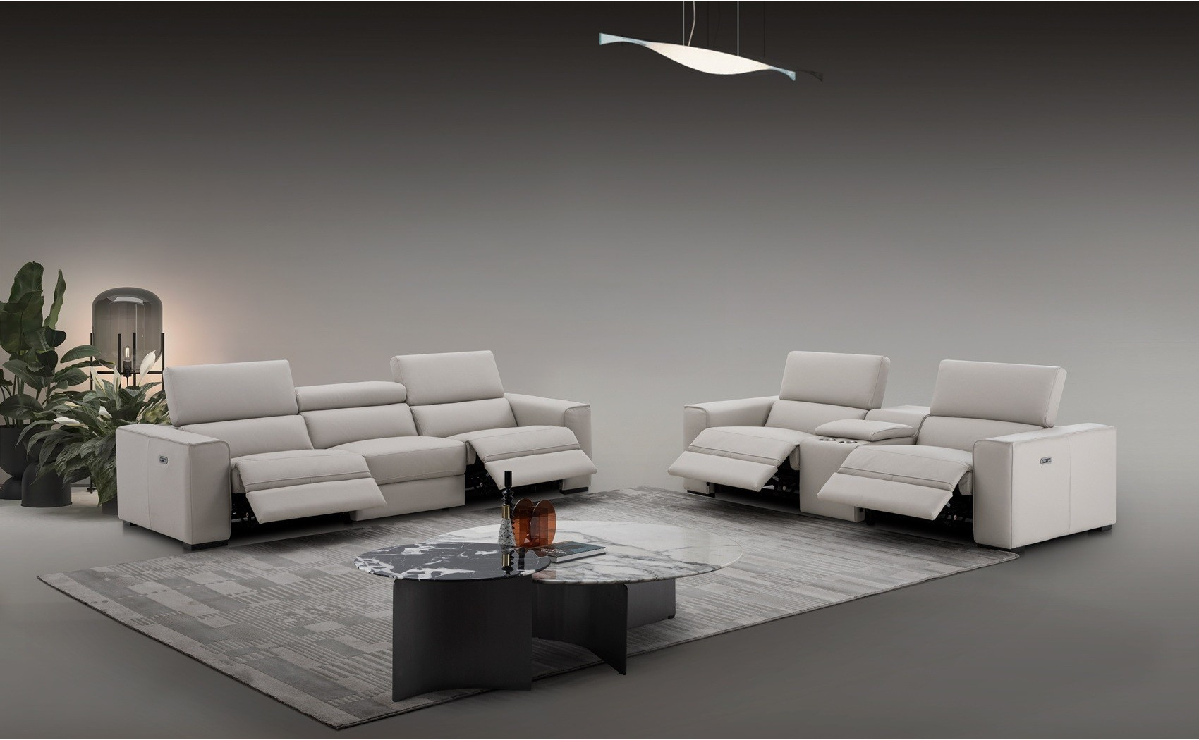 Picasso Sofa Set Silver Grey J&M Furniture