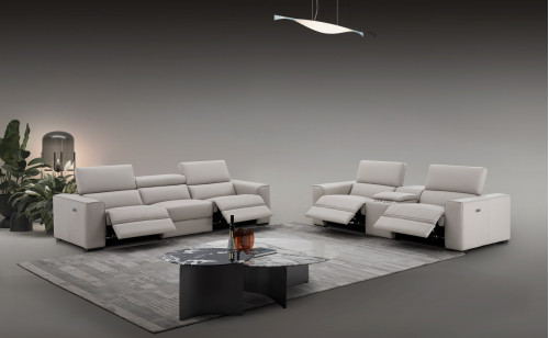 Picasso Sofa Set Silver Grey J&M Furniture Picasso Sofa Set Silver Grey J&M Furniture