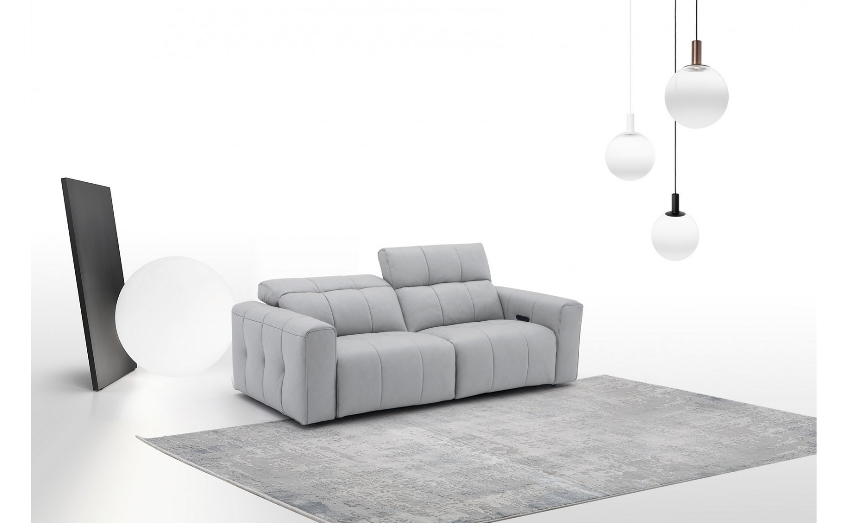 Prescott Sofa Set Light Grey J&M Furniture