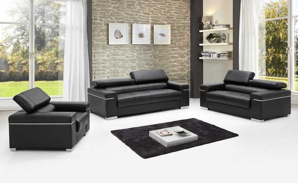 Soho Sofa Set Black J&M Furniture